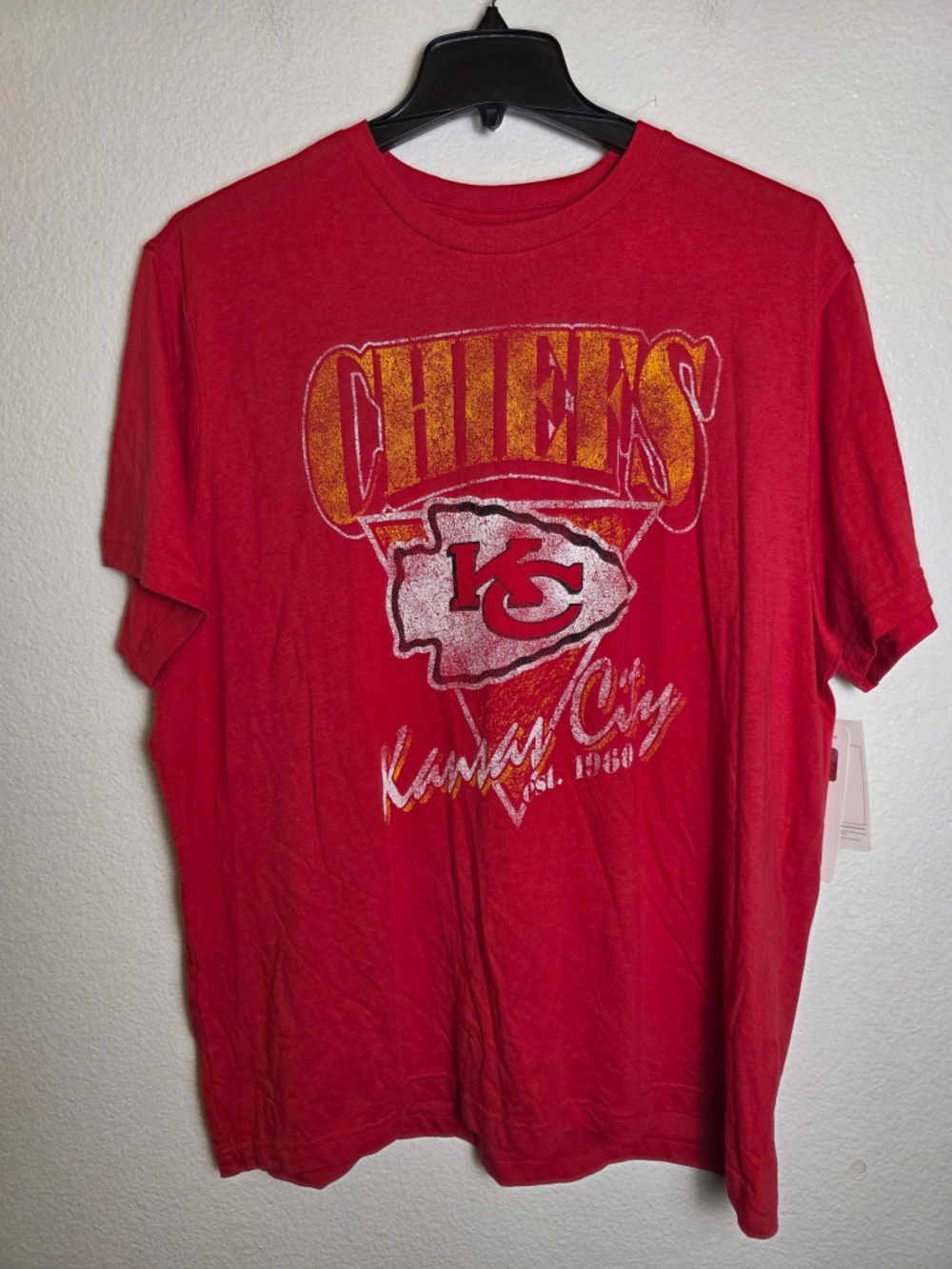 Champions Kansas City Chiefs Red Graphic T- Shirt. Sz XL.